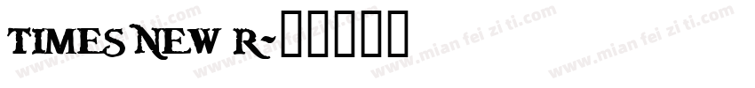 times new r字体转换